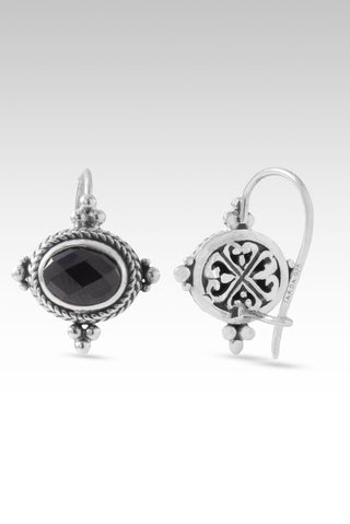 Never Left Behind Earrings™ in Black Spinel - Sarda Safety Latch - only found at SARDA™
