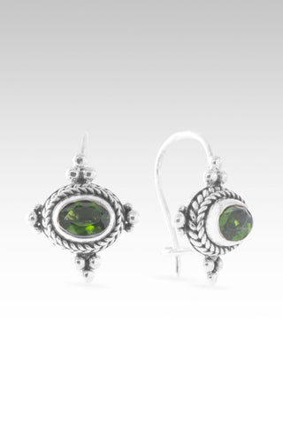 Never Left Behind Earrings™ in Chrome Diopside - Sarda Safety Latch - only found at SARDA™