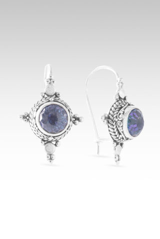 Never Left Behind Earrings™ in Sea-Renity™ Mystic Quartz - Sarda Safety Latch - only found at SARDA™