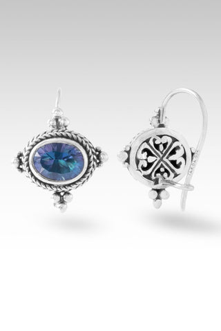 Never Left Behind Earrings™ in Sheer Luck™ Mystic Topaz - Sarda Safety Latch - only found at SARDA™