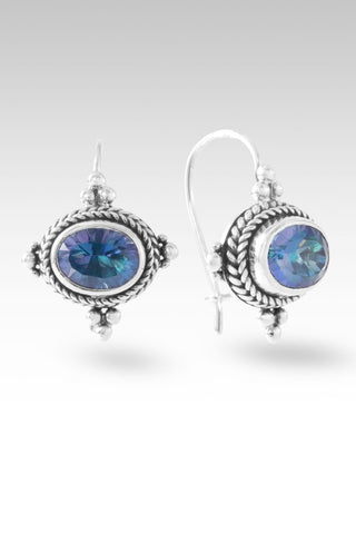 Never Left Behind Earrings™ in Sheer Luck™ Mystic Topaz - Sarda Safety Latch - only found at SARDA™