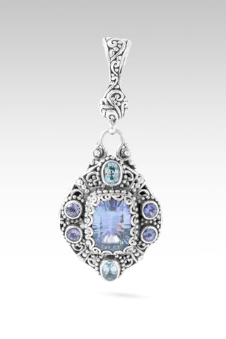 Never Lets Me Down Pendant™ in By The Sea™ Mystic Quartz, Blue Zircon & Tanzanite - Multi Stone - only found at SARDA™