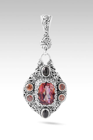 Never Lets Me Down Pendant™ in Hayward's Muse™ Mystic Quartz, Black Star Diopside & Red Velvet Zircon - Multi Stone - only found at SARDA™