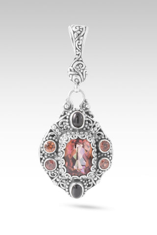 Never Lets Me Down Pendant™ in Hayward's Muse™ Mystic Quartz, Black Star Diopside & Red Velvet Zircon - Multi Stone - only found at SARDA™