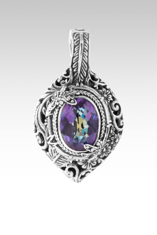 No More Even If's Pendant™ in Bluejay Jazz™ Mystic Quartz - Single Stone - only found at SARDA™