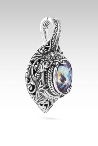 No More Even If's Pendant™ in Bluejay Jazz™ Mystic Quartz - Single Stone - only found at SARDA™