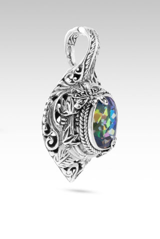 No More Even If's Pendant™ in Richey Blue™ Mystic Quartz - Single Stone - only found at SARDA™