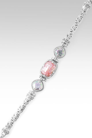 No More Fear Bracelet™ in Pink Mother of Pearl Mosaic & Zero Saturn™ Mystic Quartz - Multi Stone - only found at SARDA™