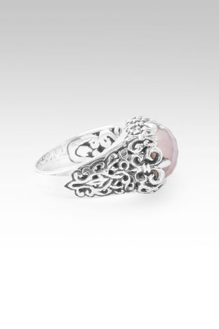 No More Runnin' Away Ring™ in Rose Quartz Mother of Pearl - Statement - only found at SARDA™