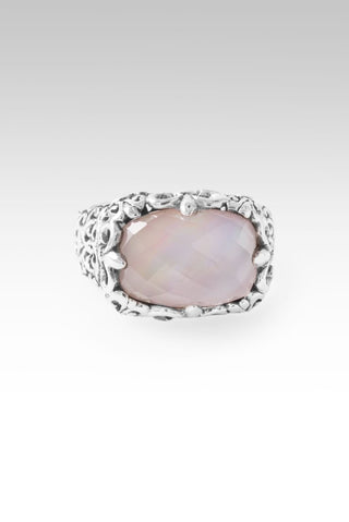 No More Runnin' Away Ring™ in Rose Quartz Mother of Pearl - Statement - only found at SARDA™