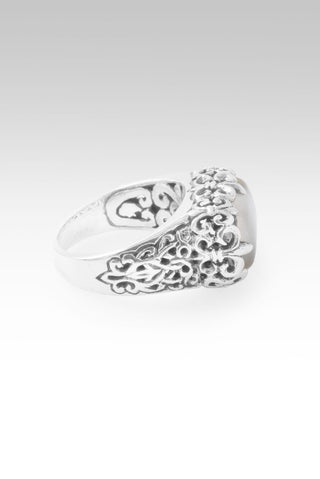 No More Runnin' Away Ring™ in White Mother of Pearl & Quartz - Statement - only found at SARDA™