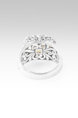 No More Runnin' Away Ring™ in White Mother of Pearl & Quartz - Statement - only found at SARDA™
