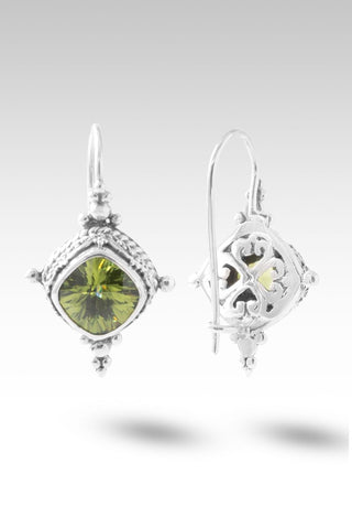 No More Shame Earrings™ in Green Apple Glass - Sarda Safety Latch - only found at SARDA™