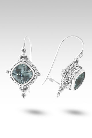 No More Shame Earrings™ in Paraiba Lab Created Spinel - Sarda Safety Latch - only found at SARDA™