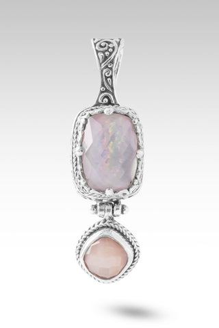 No More Worries Pendant™ in Rose Quartz Mother of Pearl & Celestial Pink Moonstone - Multi Stone - only found at SARDA™