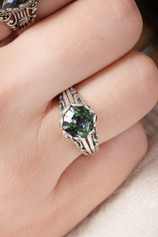 No More Worries Ring™ in Chrome Chameleon™ Mystic Quartz - Dinner - only found at SARDA™