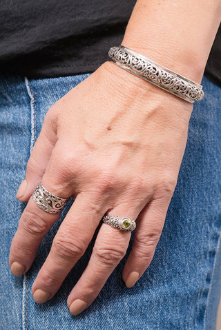 No Weapon Will Prosper Cuff Bracelet™ in Tree of Life & High Polish - Cuff - only found at SARDA™