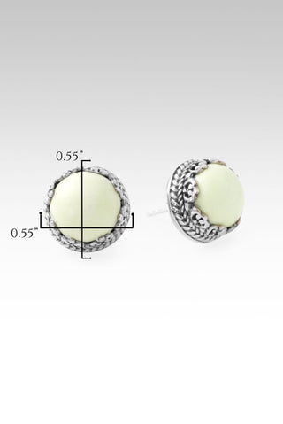 Nobody Out Gives U Earrings™ in Novel™ Lemon Chrysoprase - Stud - only found at SARDA™