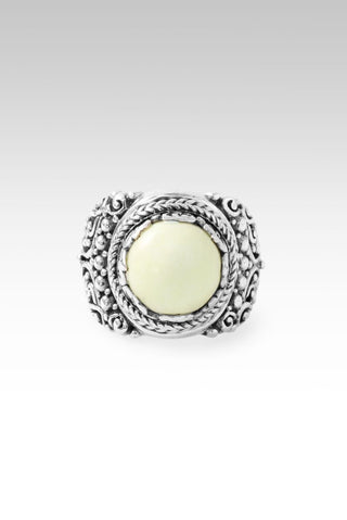 Nobody Out Gives U Ring™ in Novel™ Lemon Chrysoprase - Dinner - only found at SARDA™