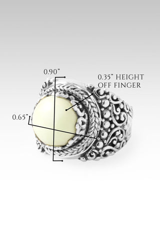 Nobody Out Gives U Ring™ in Novel™ Lemon Chrysoprase - Dinner - only found at SARDA™