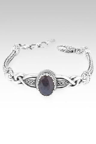 Not My Battle Bracelet™ in Blue Grey Sapphire - Single Stone - only found at SARDA™