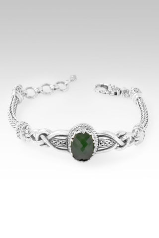 Not My Battle Bracelet™ in Green Serpentine - Single Stone - only found at SARDA™