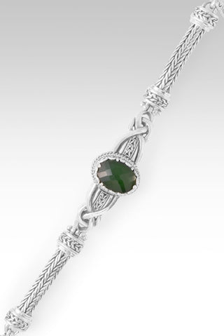 Not My Battle Bracelet™ in Green Serpentine - Single Stone - only found at SARDA™