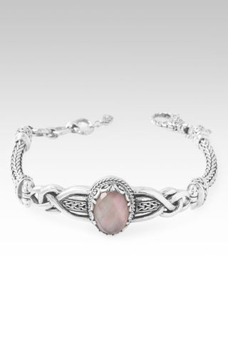 Not My Battle Bracelet™ in Rainbow Champagne Mother of Pearl Quartz - Single Stone - only found at SARDA™