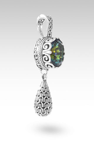 Not My Fight Pendant™ in Morning Mist™ Mystic Quartz - Single Stone - only found at SARDA™