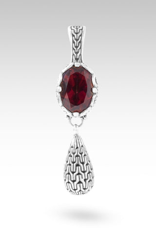 Not My Fight Pendant™ in Raspberry Rouge™ Mystic Quartz - Single Stone - only found at SARDA™