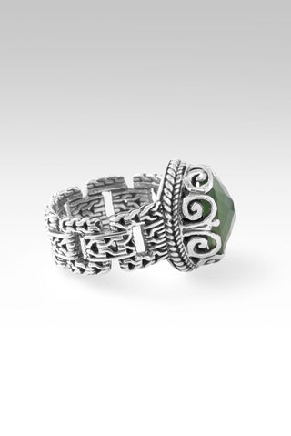 Not Today Satan Ring™ in Green Serpentine - Dinner - only found at SARDA™