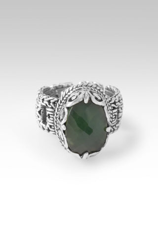Not Today Satan Ring™ in Green Serpentine - Dinner - only found at SARDA™