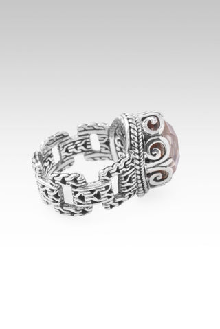 Not Today Satan Ring™ in Rose Quartz Mother of Pearl - Dinner - only found at SARDA™