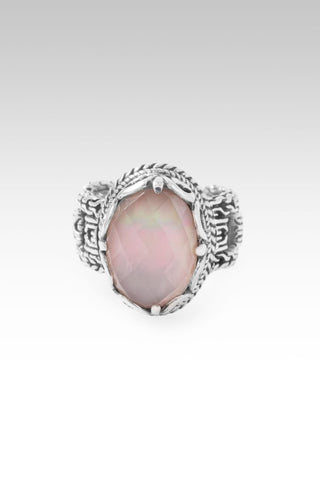 Not Today Satan Ring™ in Rose Quartz Mother of Pearl - Dinner - only found at SARDA™