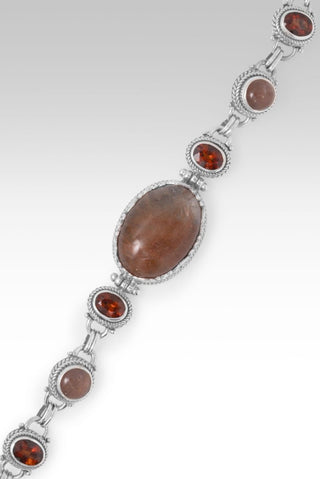 Nothing He Can't Do Bracelet™ in Galaxy Rutilated Quartz, Strawberry Mocha Sunstone & Madeira Citrine - Multi Stone - only found at SARDA™