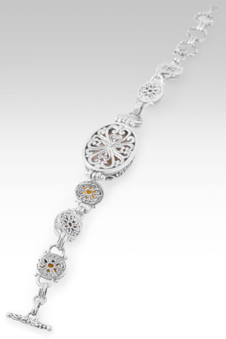 Nothing He Can't Do Bracelet™ in Galaxy Rutilated Quartz, Strawberry Mocha Sunstone & Madeira Citrine - Multi Stone - only found at SARDA™
