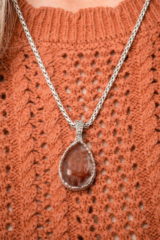 Nothing He Can't Do Pendant II™ in Galaxy Rutilated Quartz - Single Stone - only found at SARDA™