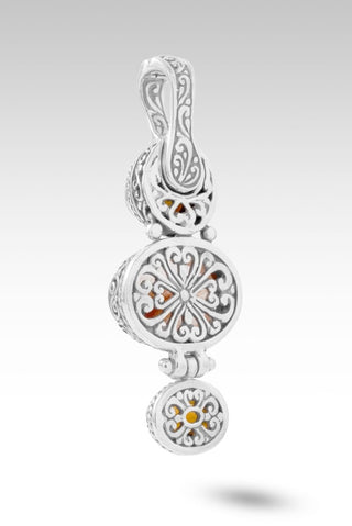 Nothing He Can't Do Pendant™ in Galaxy Rutilated Quartz, Strawberry Mocha Sunstone & Madeira Citrine - Multi Stone - only found at SARDA™