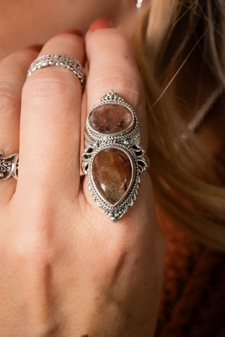 Nothing He Can't Do Ring™ in Galaxy Rutilated Quartz - Statement - only found at SARDA™