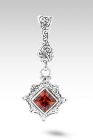 Nothing is Impossible with God Pendant™ in Padparadscha Lab Created Sapphire - Single Stone - only found at SARDA™