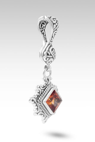 Nothing is Impossible with God Pendant™ in Padparadscha Lab Created Sapphire - Single Stone - only found at SARDA™