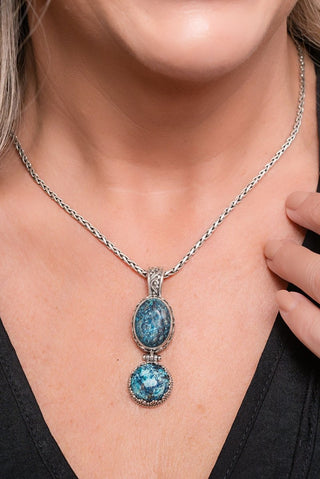 Nothing More Real Pendant II™ in Chrysocolla - Multi Stone - only found at SARDA™