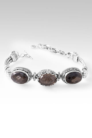 Nothing Seperates Me Bracelet™ in Rutilated Sunstone Quartz & Rainbow Rose Gold Sunstone - Multi Stone - only found at SARDA™