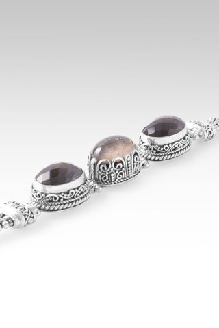 Nothing Seperates Me Bracelet™ in Rutilated Sunstone Quartz & Rainbow Rose Gold Sunstone - Multi Stone - only found at SARDA™