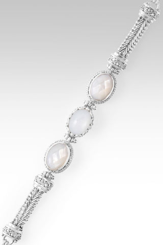 Nothing Seperates Me Bracelet™ in White Moonstone & White Mother of Pearl - Multi Stone - only found at SARDA™