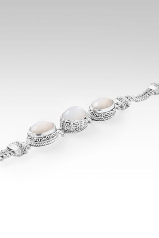 Nothing Seperates Me Bracelet™ in White Moonstone & White Mother of Pearl - Multi Stone - only found at SARDA™