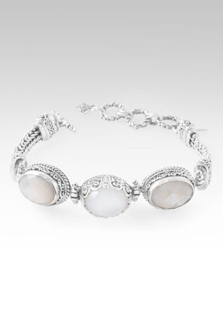 Nothing Seperates Me Bracelet™ in White Moonstone & White Mother of Pearl - Multi Stone - only found at SARDA™