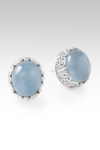 Nothing Stands Against Earrings™ in Aquamarine - Stud - only found at SARDA™
