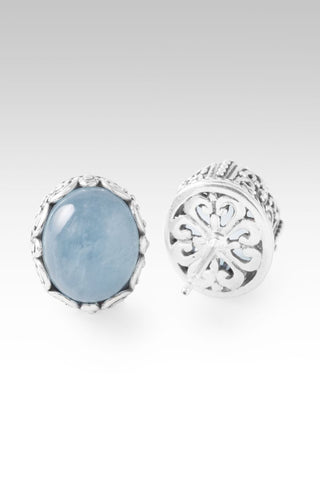 Nothing Stands Against Earrings™ in Aquamarine - Stud - only found at SARDA™