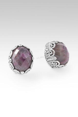 Nothing Stands Against Earrings™ in Ruby in Quartz - Stud - only found at SARDA™